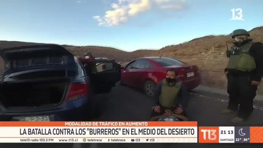 [VIDEO] Modalidad de tráfico en aumento: La batalla contra los "burreros" en medio del desierto