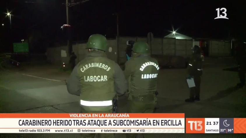 [VIDEO] Carabinero herido tras ataque a subcomisaría de Ercilla