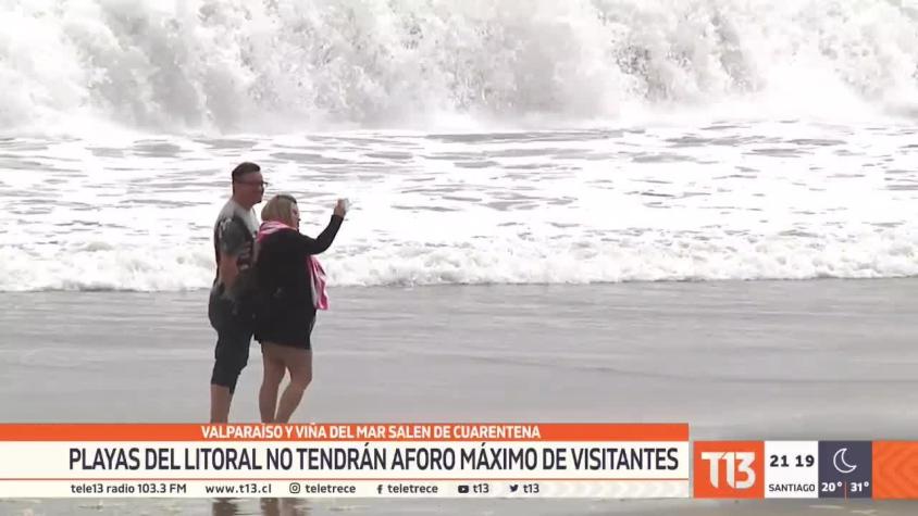 [VIDEO] Valparaíso y Viña salen de cuarentena: Playas no tendrán aforo máximo de visitantes