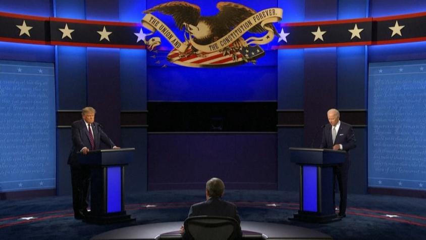 [VIDEO] Trump y Biden se enfrentan este jueves: polémica medida para último debate en EE.UU