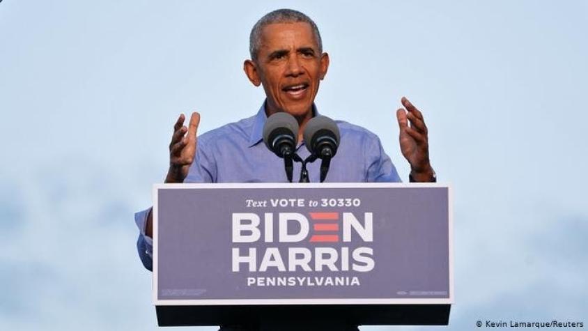 Obama llama a estadounidenses a votar en masa por Biden