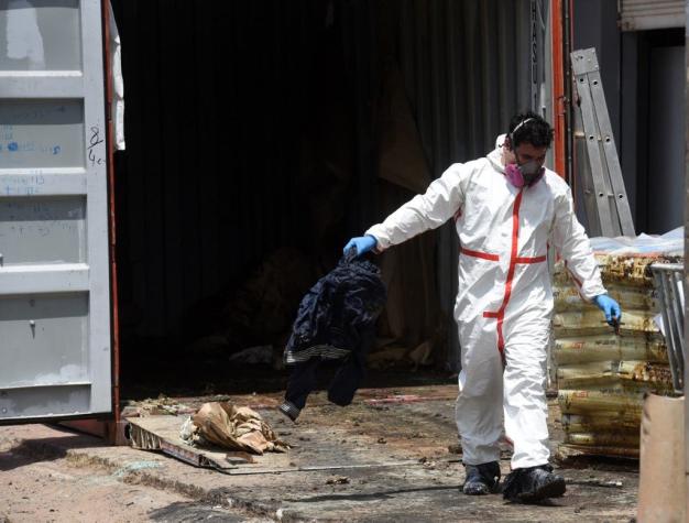 Descubren siete cadáveres en un contenedor que vino de Serbia a Paraguay