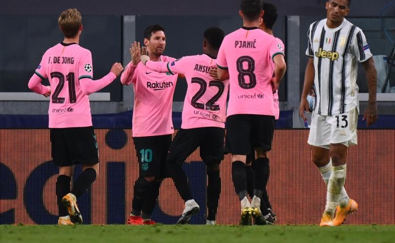 Con Messi y sin Cristiano: FC Barcelona vence a la Juventus en Turín por la Champions League