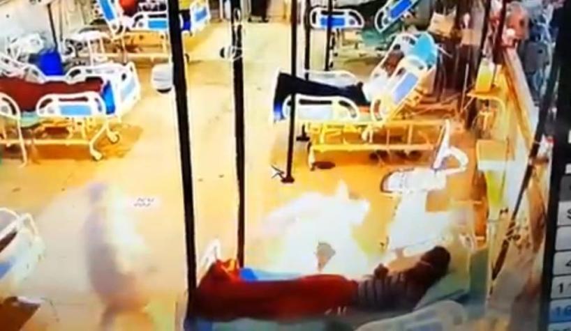Máquina de oxígeno se incendia en una UCI con pacientes con COVID-19 en hospital de la India