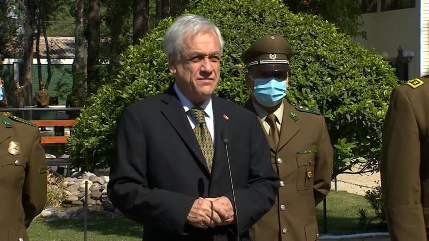 Piñera por asesinato de carabinero en La Araucanía: "Este crimen no va a quedar impune"
