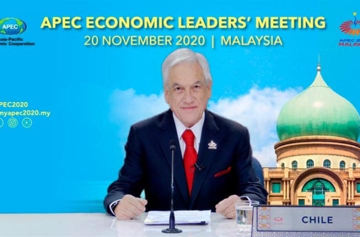 APEC: Presidente Piñera destaca su plan económico para enfrentar la crisis sanitaria