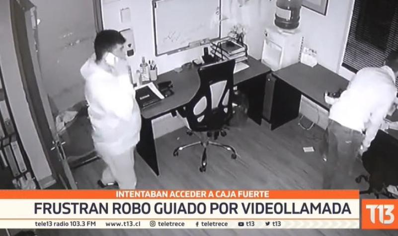 [VIDEO] Carabineros detiene en pleno robo a asaltantes guiados por videollamada