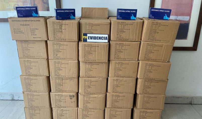 PDI recupera más de 30 mil pares de guantes quirúrgicos robados en Macul