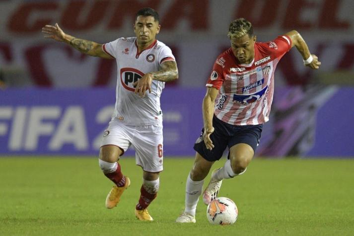 Sudamericana: La Calera cae ante Junior en el partido de ida de los octavos de final