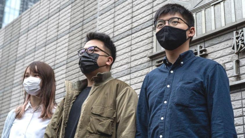 Hong Kong: penas de cárcel contra los tres jóvenes líderes de las protestas