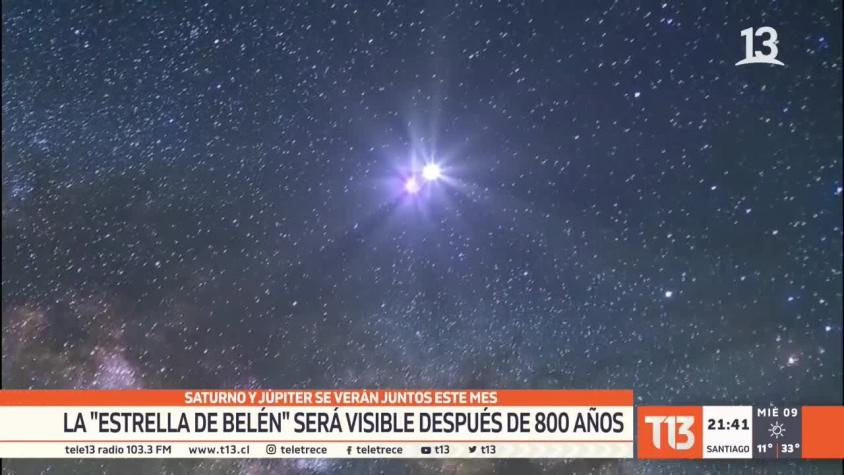 [VIDEO] Gran Conjunción de Júpiter y Saturno: "Estrella de Belén" será visible después de 800 años
