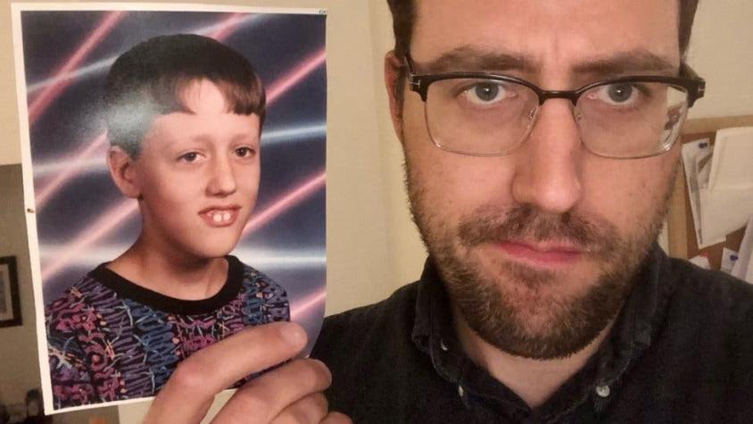 El hombre que descubrió que una foto suya de niño se convirtió en un meme viral
