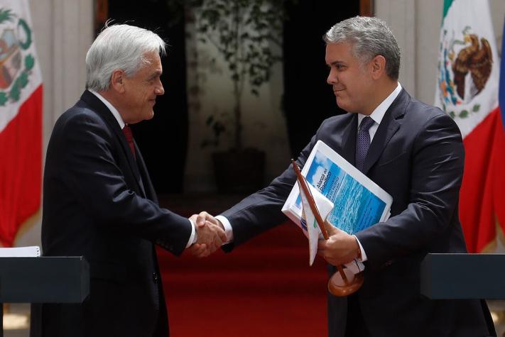 Presidente Piñera entrega presidencia pro témpore de la Alianza del Pacífico a Iván Duque