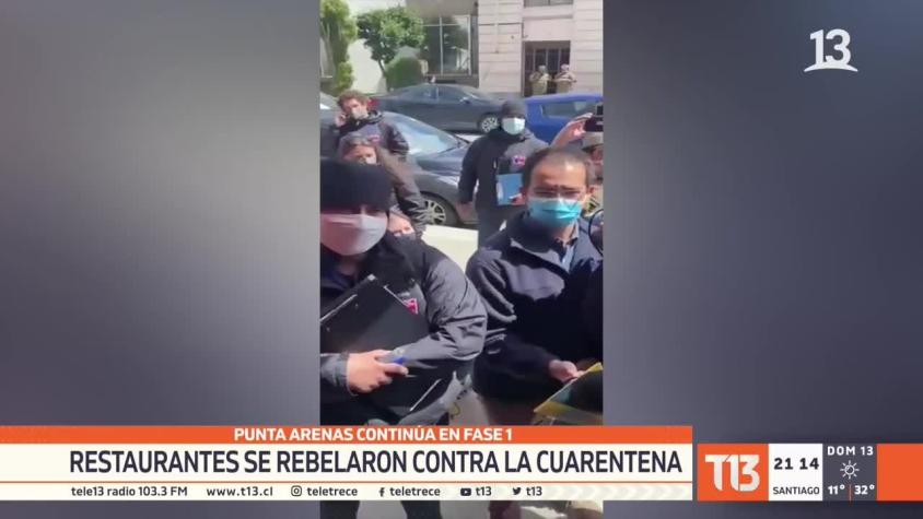 [VIDEO] Restaurantes se rebelaron contra la cuarentena en Punta Arenas