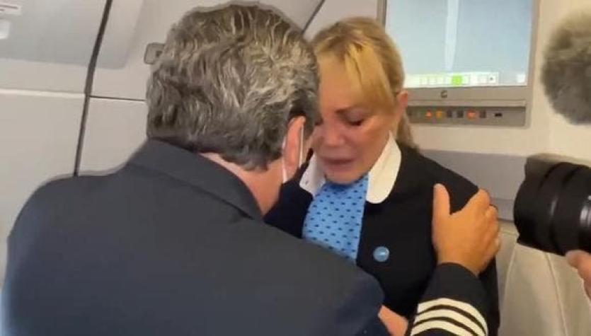 "No lo puedo creer": La emoción de una de las tripulantes del avión con vacunas rusas a Argentina