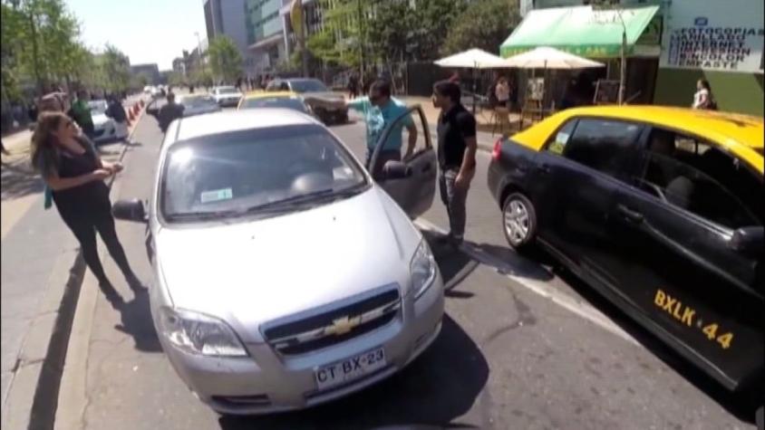 [VIDEO] ¿Estrés de fin de año? Violenta pelea entre conductores en Talca