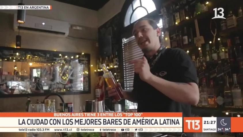 [VIDEO] T13 en Argentina: Buenos Aires tiene 3 bares entre los 100 mejores del mundo