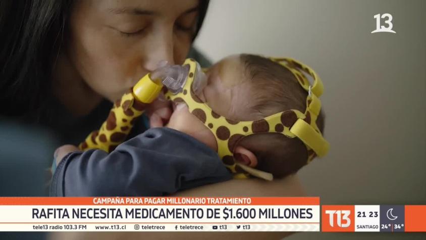 [VIDEO] Rafita necesita medicamento de $1.600 millones: Campaña para pagar millonario tratamiento