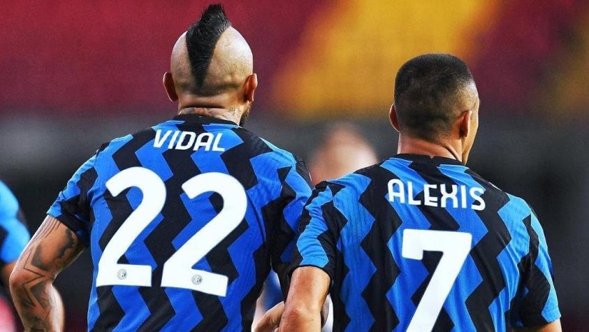 Alexis Sánchez y Arturo Vidal regresan a la titularidad en el Inter de Milán