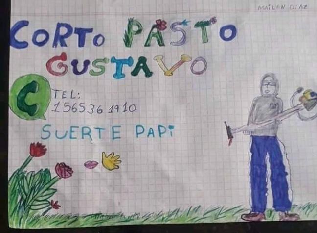 “Suerte papi”: Niña de 9 años hace tierno dibujo para que su padre pueda conseguir trabajo