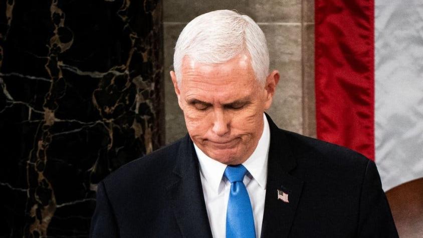 Asalto al Capitolio: la difícil posición en la que está el vicepresidente Mike Pence