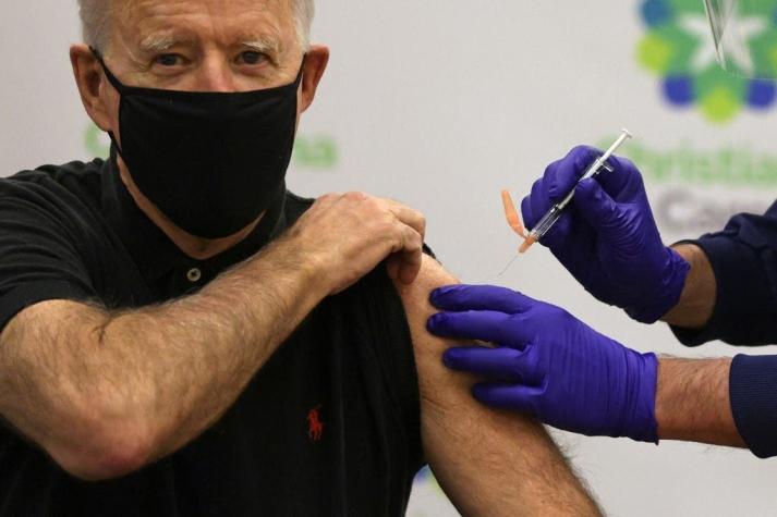 El Presidente electo de EE.UU, Joe Biden, recibe segunda dosis de vacuna contra COVID-19