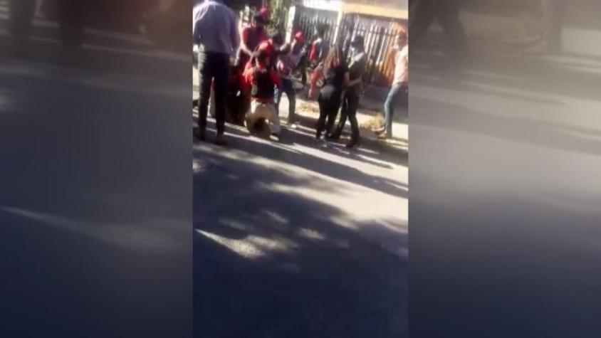 [VIDEO] Batalla campal tras discusión por no uso de mascarillas en Graneros