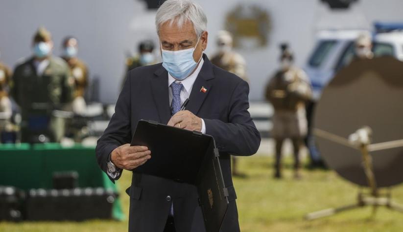 Presidente Piñera firmó decreto para que Fuerzas Armadas apoyen control migratorio