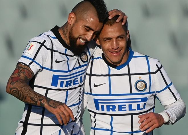 Inter avanza en la Copa Italia tras victoria sobre la Fiorentina con gol de Arturo Vidal
