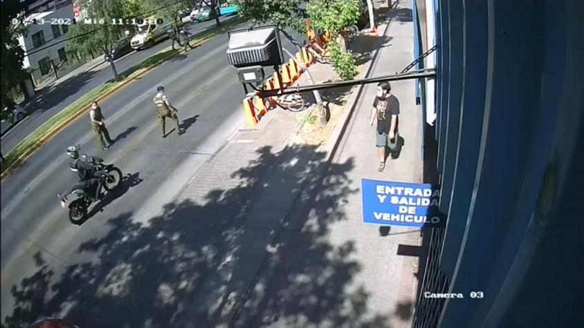 [VIDEO] Registran momento exacto de atropello de carabinero tras balacera en Providencia