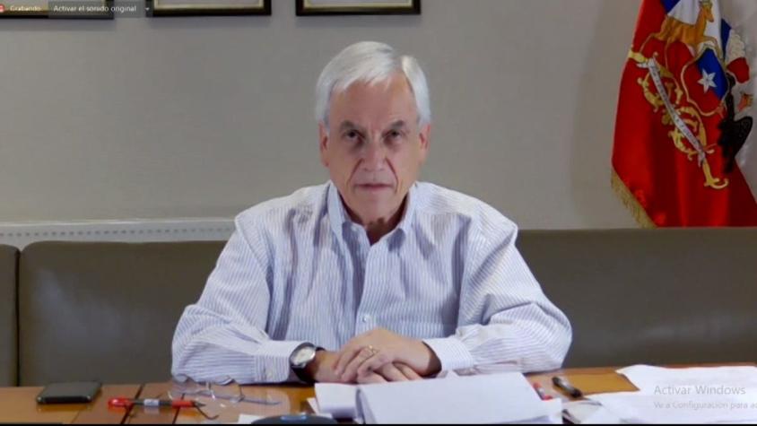Presidente Piñera anuncia querella criminal por incendios forestales en Quilpué