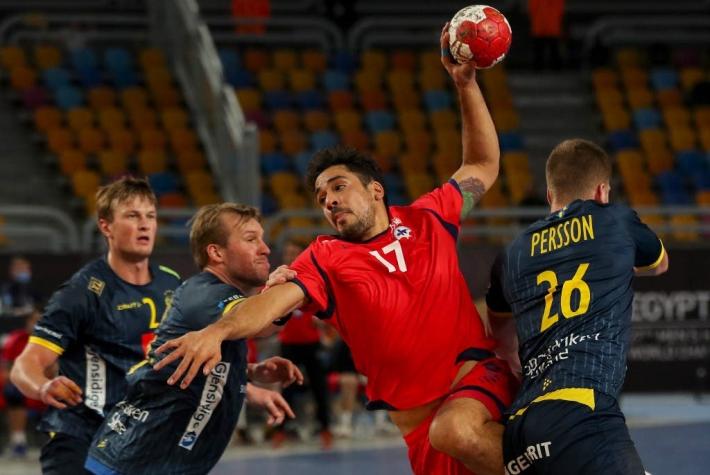 Chile lo intentó pero cayó con contundencia ante Suecia en el Mundial de Handball