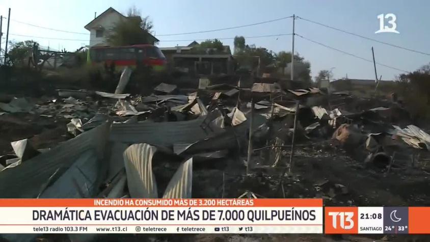 [VIDEO] Así se vivió la angustiante evacuación por incendios en Quilpué