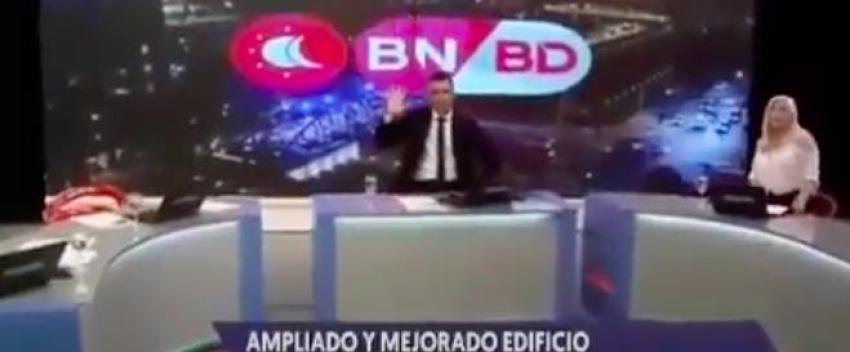 [VIDEO] La angustiante reacción en vivo de dos periodistas en medio del fuerte sismo en Argentina