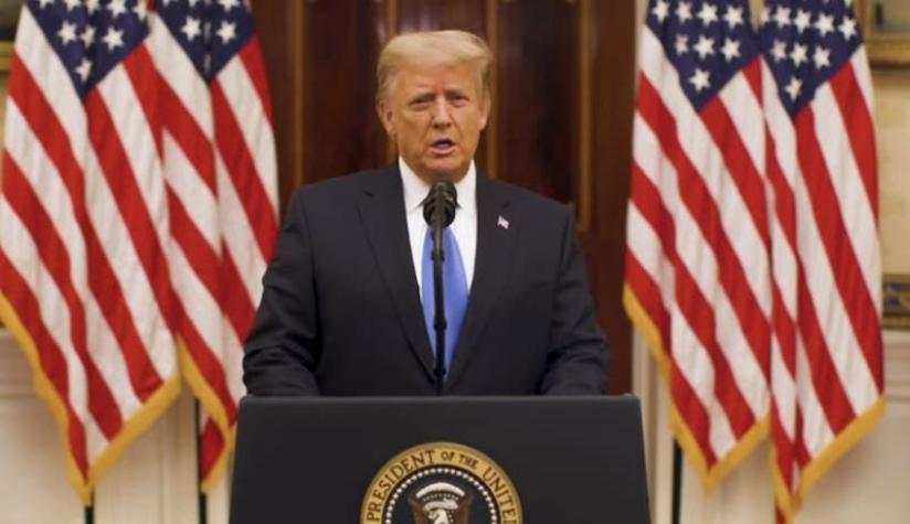 Presidente Trump realiza su discurso de despedida: "Nuestro movimiento apenas comienza"