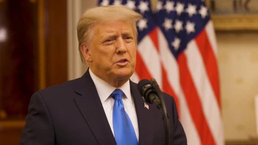 Cinco destacadas frases de Trump en su discurso de despedida de la presidencia de Estados Unidos