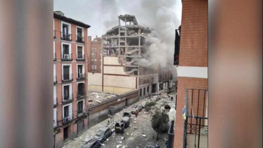 Al menos tres muertos tras una fuerte explosión en un edificio en el centro de Madrid