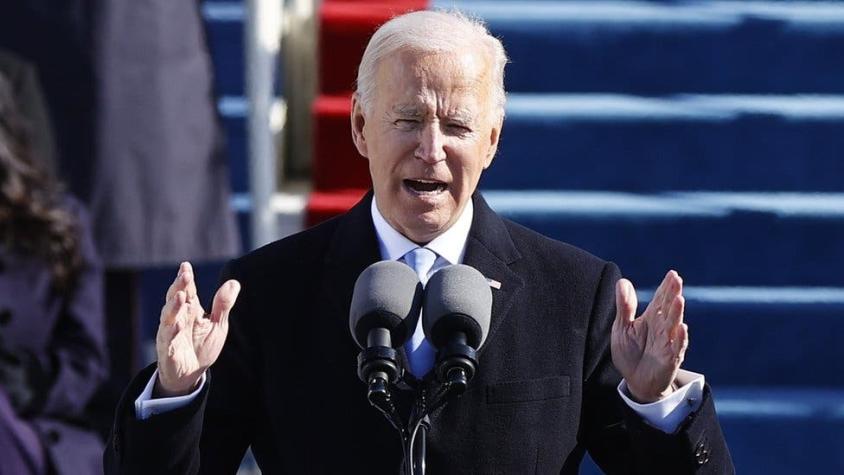"Debemos poner fin a esta guerra incivil": Las frases del primer discurso de Biden como presidente
