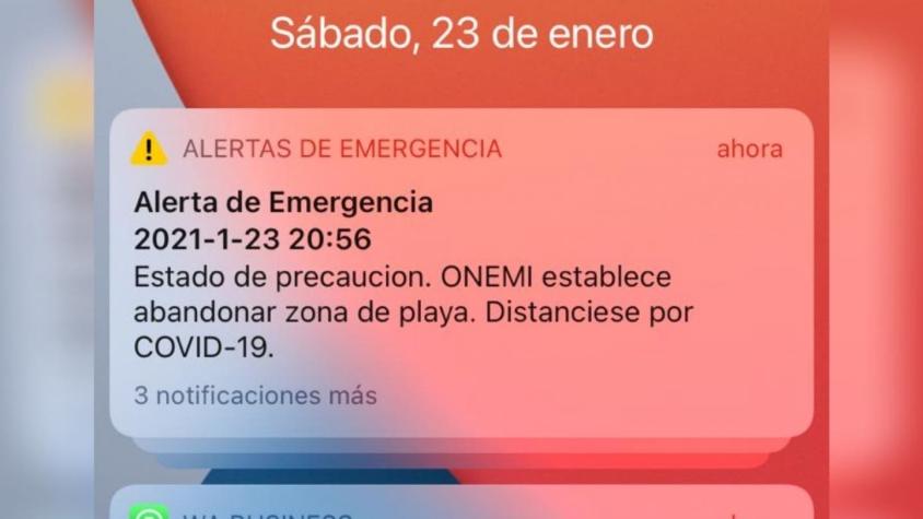 Onemi aclara que envió mensaje de alerta de emergencias en teléfonos por sismo en la Antártida