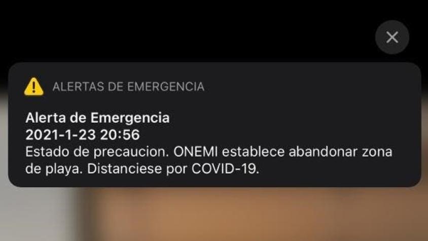 Qué es el SAE, el mensaje que se envió a todo Chile por "error técnico" tras terremoto en Antártica