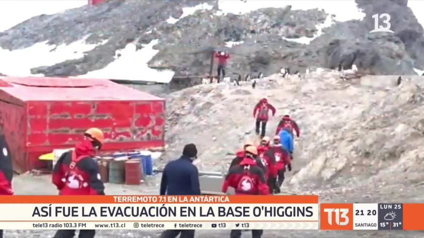 [VIDEO] Así fue la evacuación en la Base O'Higgins post terremoto 7.1 en la Antártica