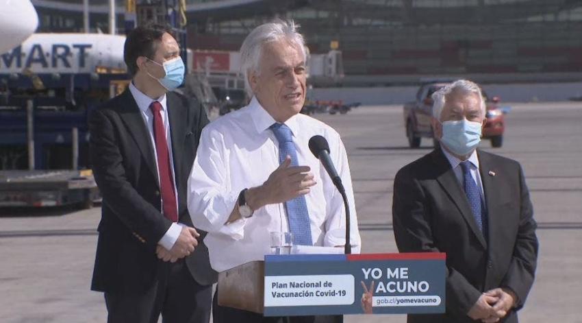 Piñera anuncia calendario de vacunación y explica cómo será el proceso