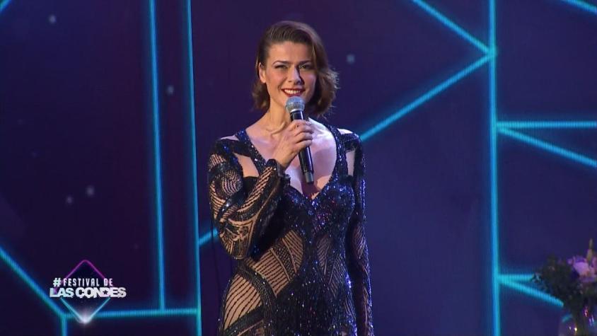 Tonka Tomicic deslumbra con vestido con transparencias en segunda noche del Festival de Las Condes