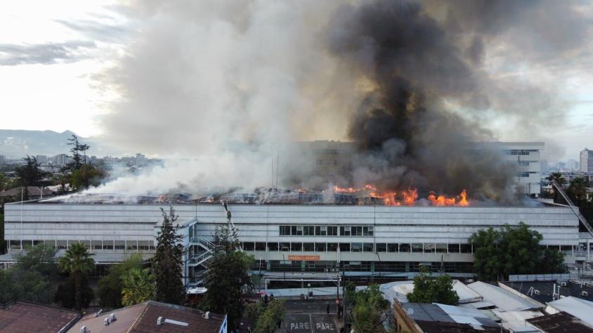 Hospital San Borja estará cerrado una semana tras incendio que afectó a 41 camas UCI