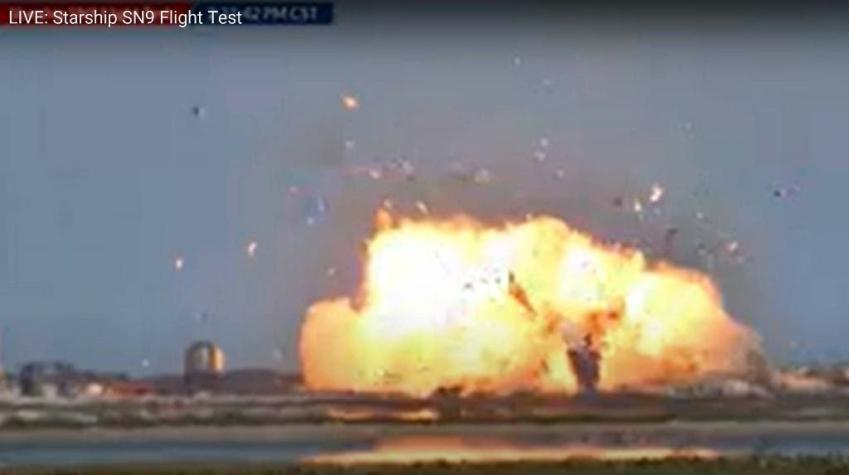 [VIDEO] Estalla un prototipo de cohete SpaceX tras aterrizar