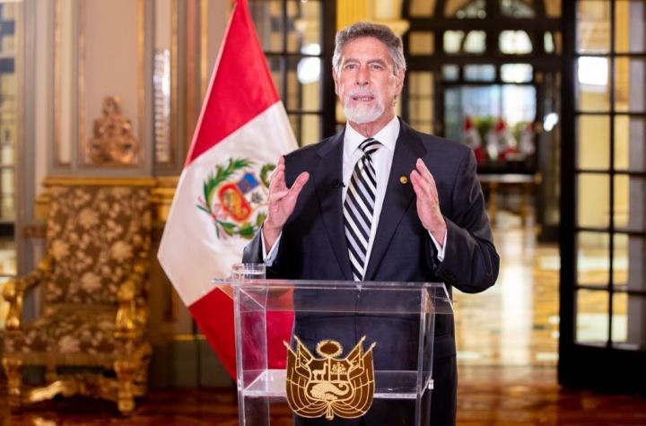 Presidente Francisco Sagasti será el primer vacunado contra el COVID-19 en Perú