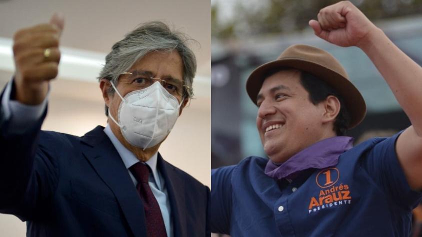 El izquierdista Arauz y el derechista Lasso disputarán balotaje presidencial en Ecuador