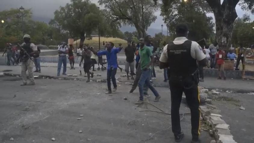 [VIDEO] Gobierno acusa "golpe de Estado": protestas en Haití exigen la salida del presidente
