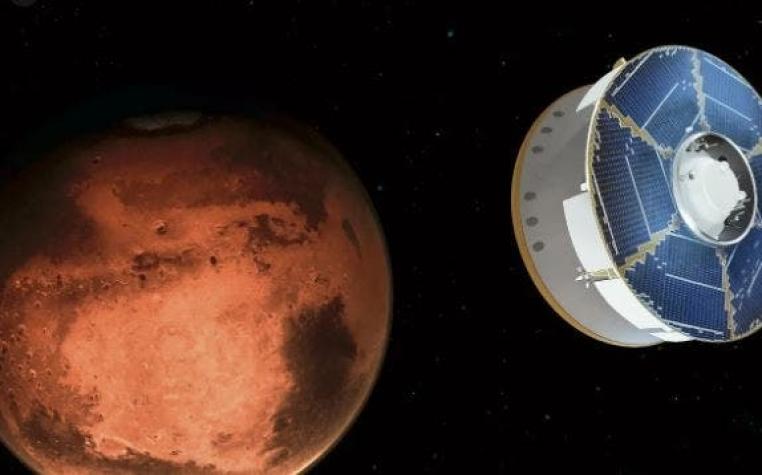 [FOTO] Sonda emiratí "Esperanza" manda su primera imagen de Marte
