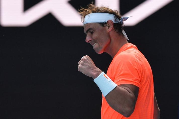 Rafael Nadal derrota al italiano Fognini y pasa a cuartos en el Abierto de Australia